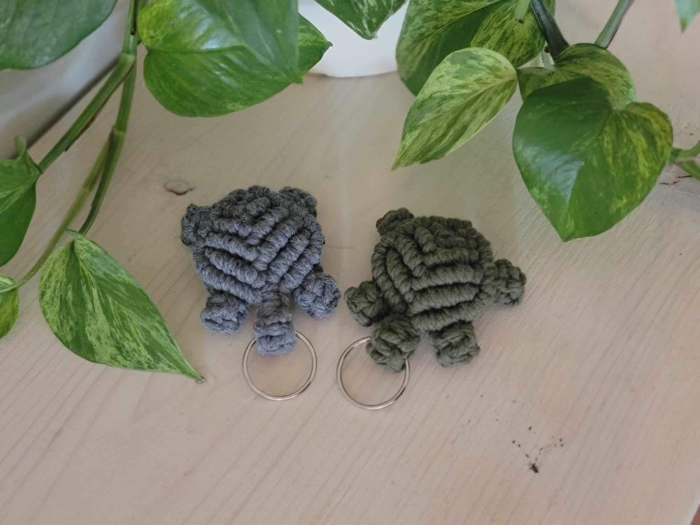 Grey Turtle Keychain