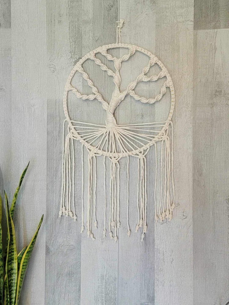 Cream Macrame Tree Of Life