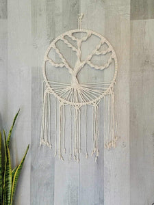 Cream Macrame Tree Of Life