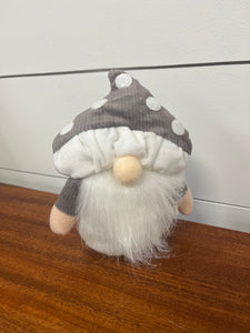 Mushroom Hat Gnome -Grey Hat