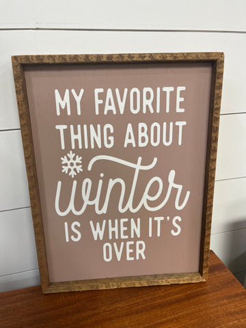 12x16- My Favourite Thing About Winter