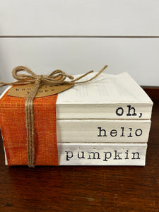Oh Hello Pumpkin Book Stack