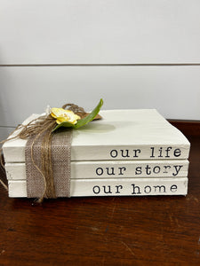 Our Life our Story Book Stack