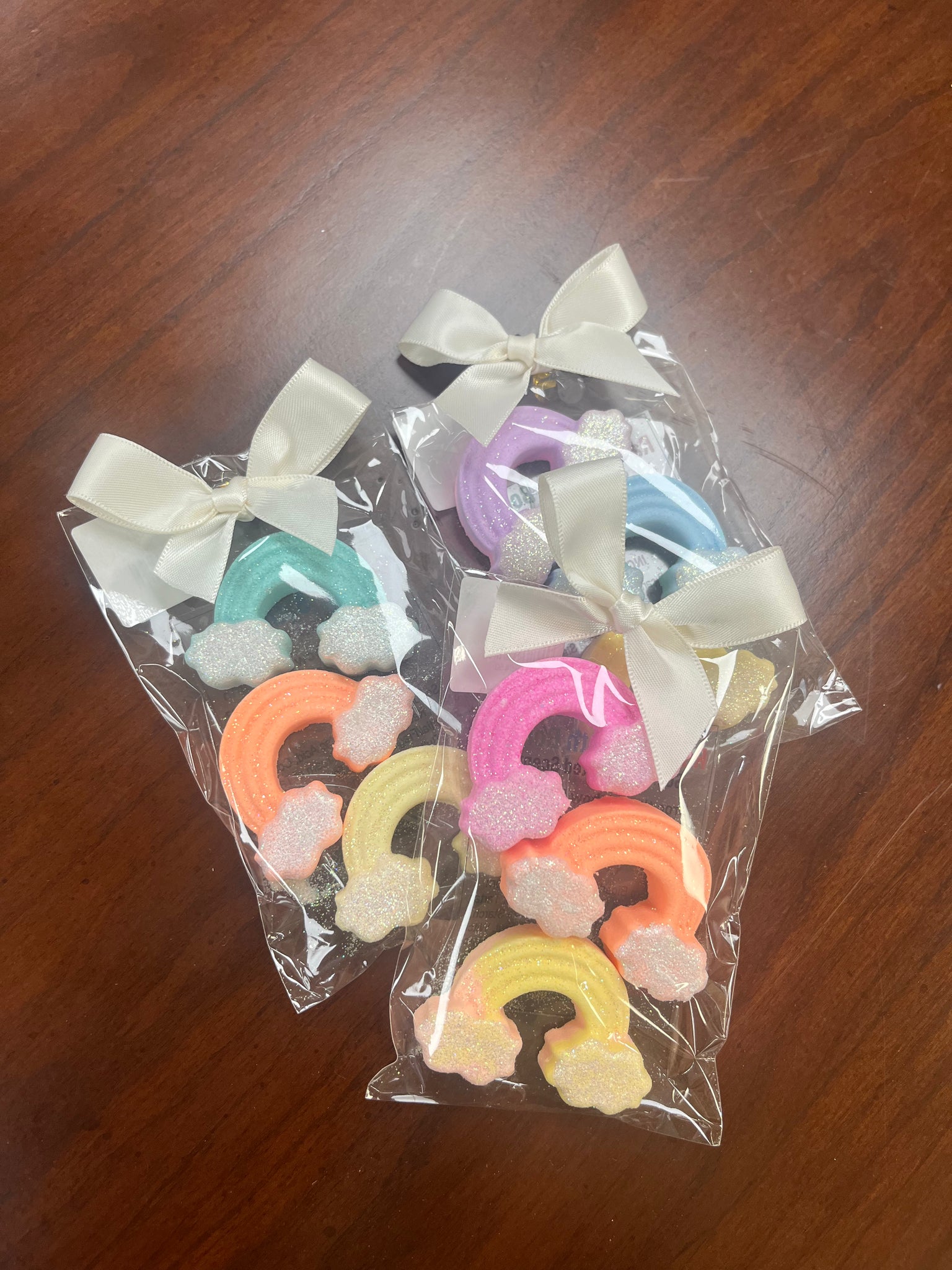 Mini Rainbow Bath Bombs