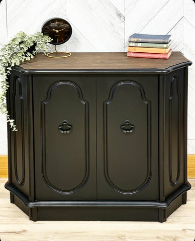 Coal Black Media Cabinet