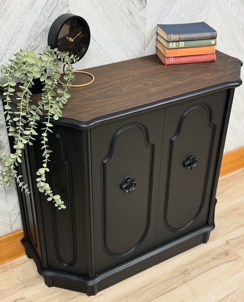 Coal Black Media Cabinet