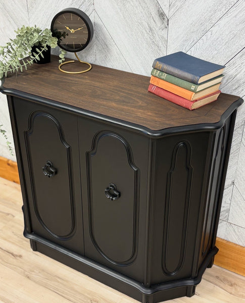 Coal Black Media Cabinet