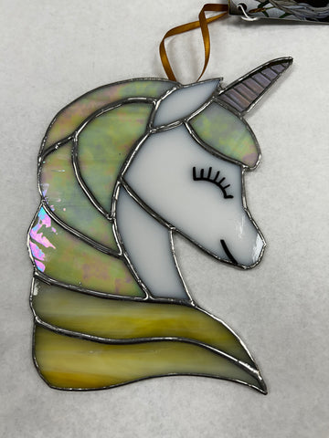 Unicorn Stained Glass #89