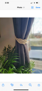 Braided Curtain Tie Backs - Short