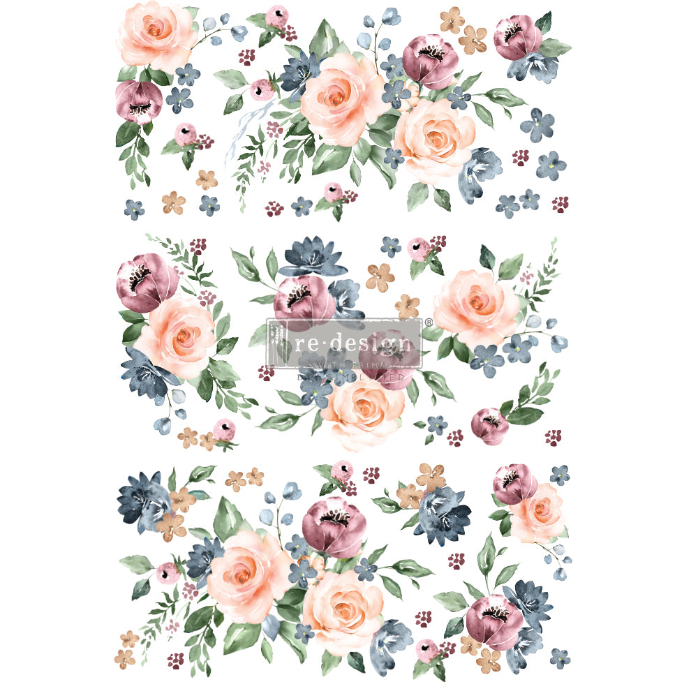 Redesign Decor Transfer- Watercolor Bloom