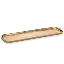 Large Gold Oval Tray