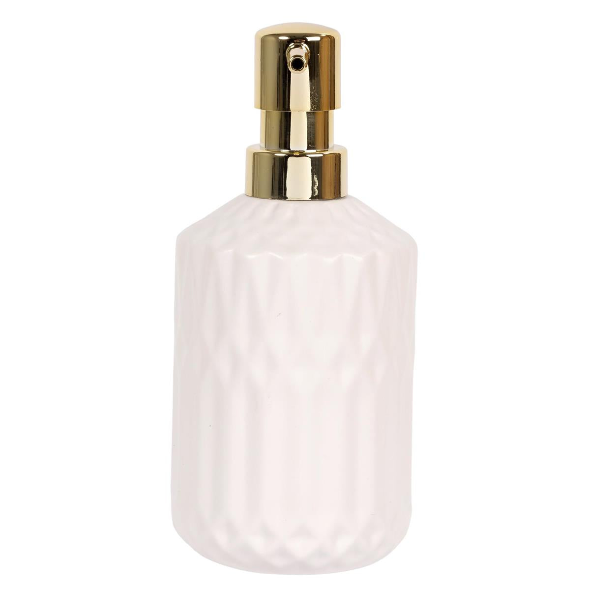 Embossed Soap/Lotion Dispenser - Gold Pump