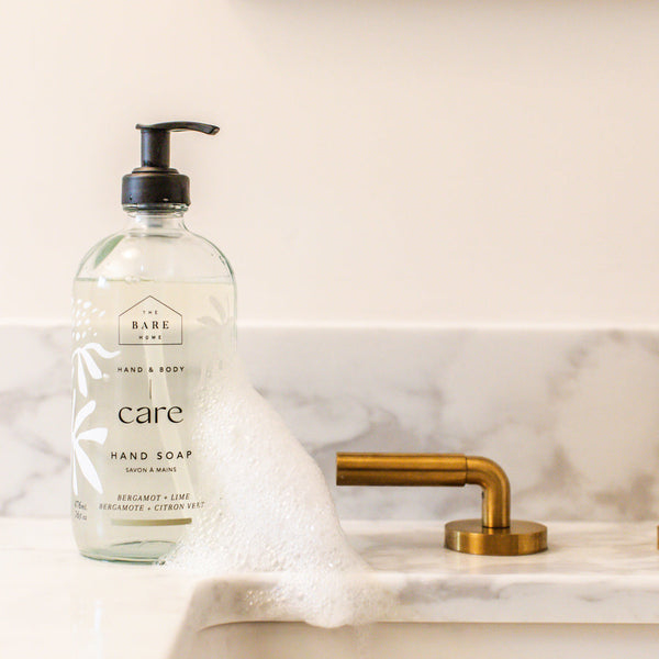 Hand Soap BERGAMOT + LIME 476ml In New Glass Jar