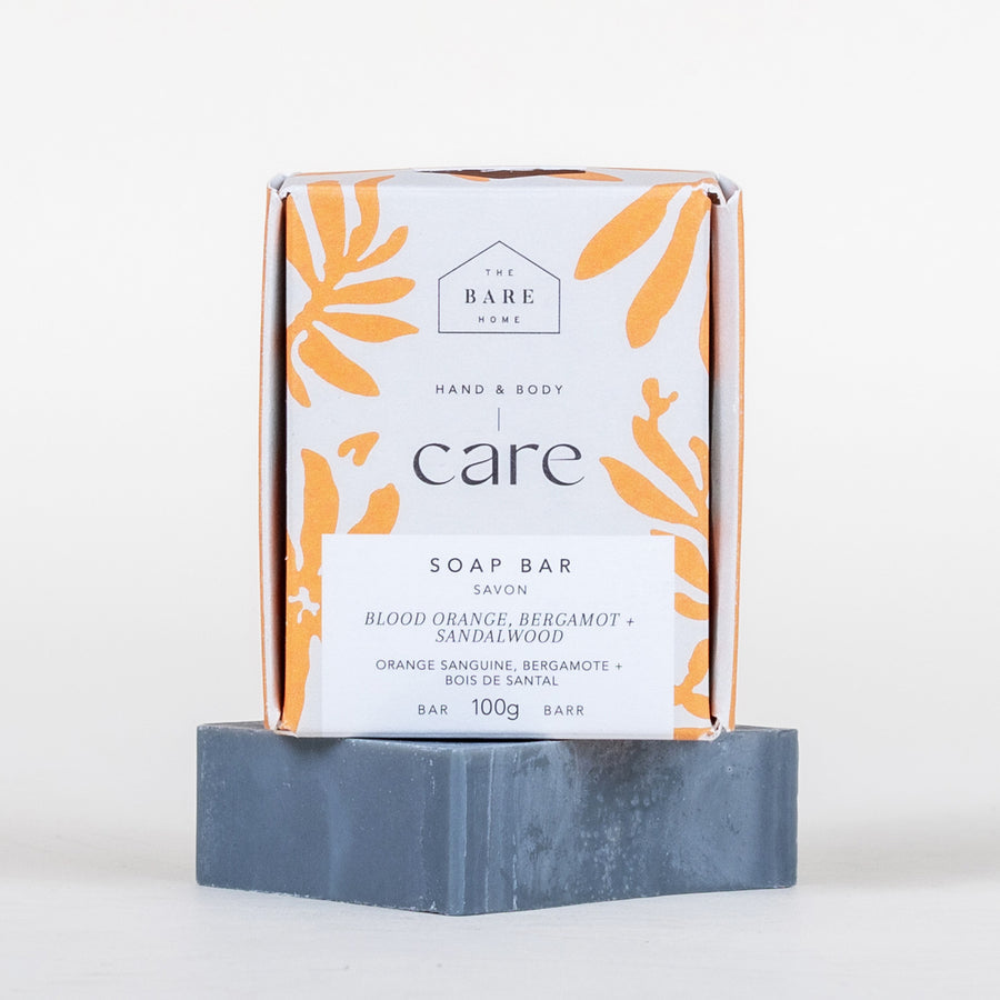 Hand + Body  Bar Soap Blood Orange, Bergamot + Sandalwood