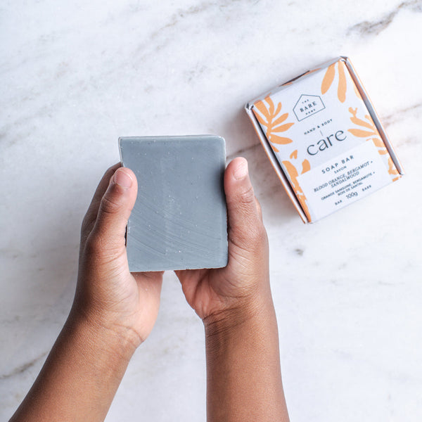 Hand + Body  Bar Soap Blood Orange, Bergamot + Sandalwood