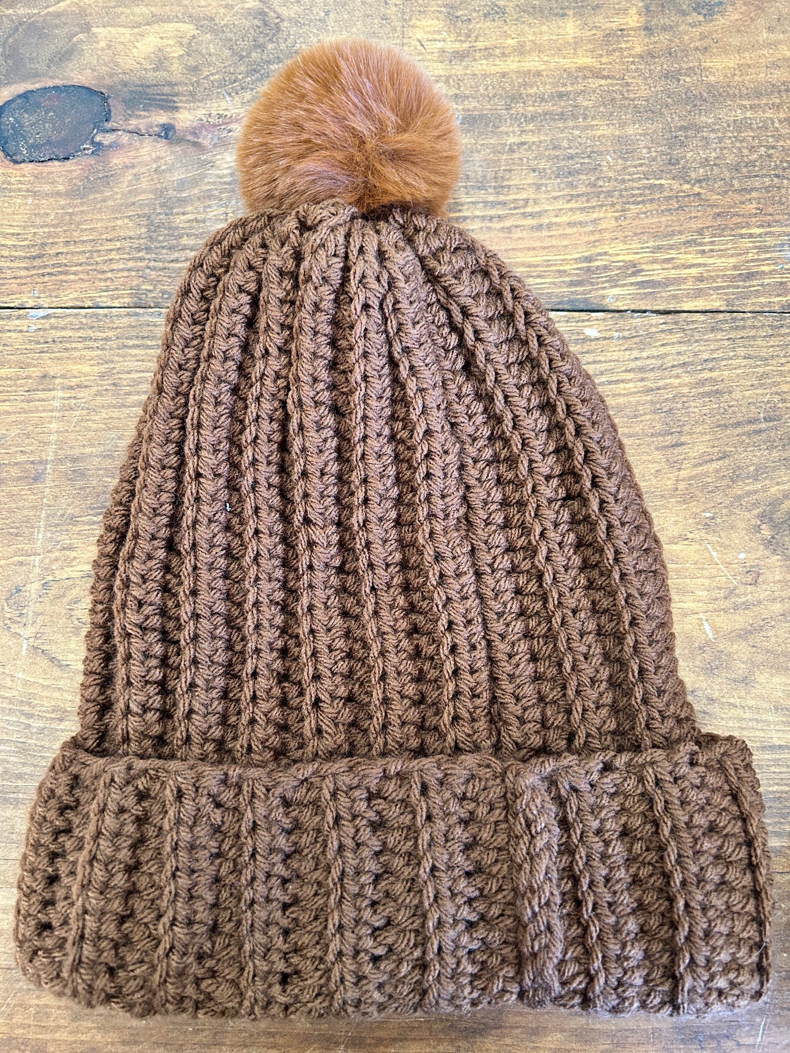 Kids Hat W/ Pom Pom - Assorted Colours