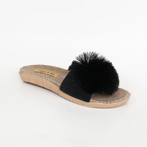 Pom Pom Slides - Black