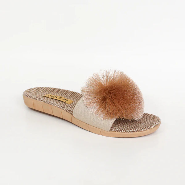Pom Pom Slides - Champagne Shimmer
