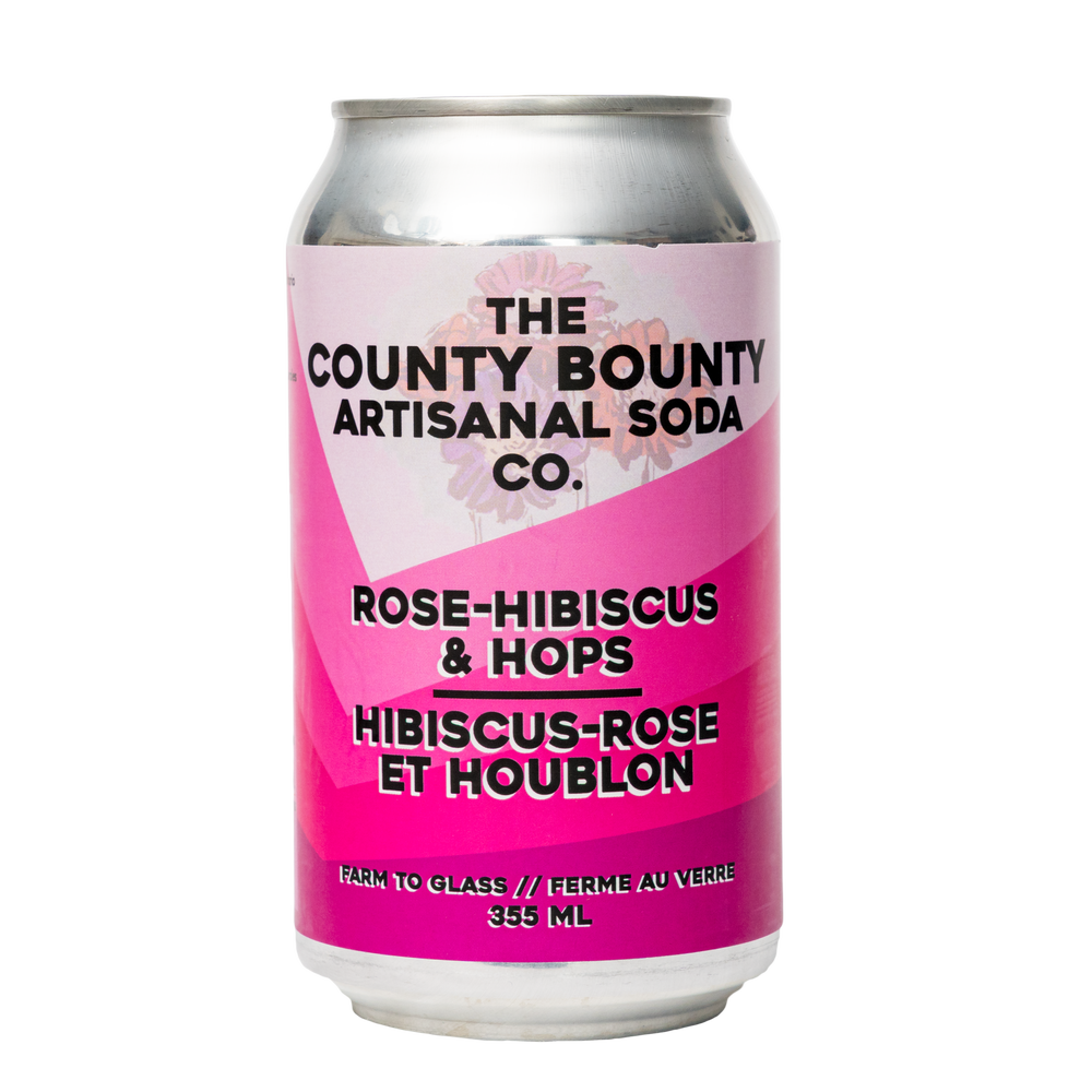 Rose Hibiscus Hops soda - 355ml