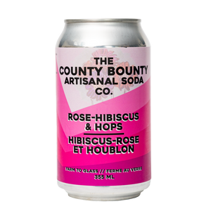 Rose Hibiscus Hops soda - 355ml