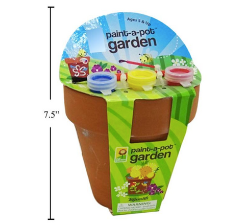 DIY Garden 4" Terracotta Pot w/Paint Pot Strip