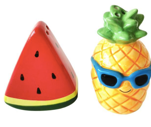Watermelon/Pineapple Salt & Pepper Set