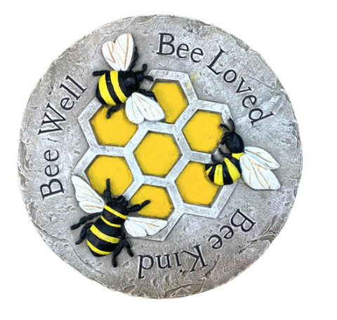 10" Cement "Bee Loved" Garden Stepping Stone