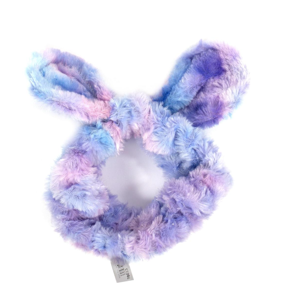 Plush Bath Headband - Lilac Mix