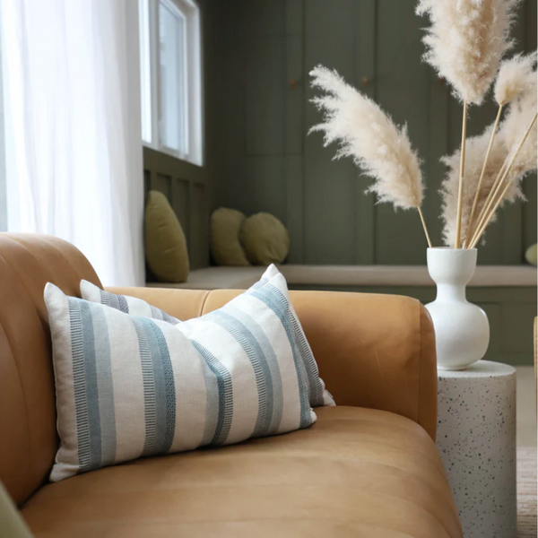 Set Cabana Pillow 14"x22" - Blue Stripe
