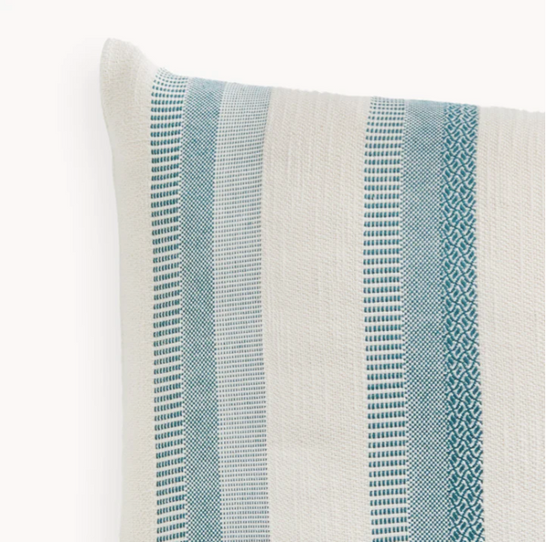 Set Cabana Pillow 14"x22" - Blue Stripe