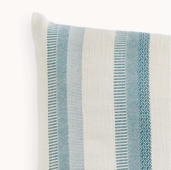 Cabana Pillow 14"x22" - Blue Stripe