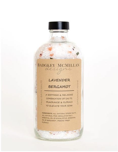 Lavender & Bergamont Soak Jar Bath Salts - 2 sizes