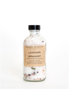 Lavender & Bergamont Soak Jar Bath Salts - 2 sizes
