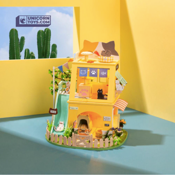 RoLife- The Cat House DIY Miniature Dollhouse