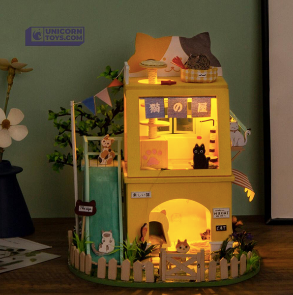 RoLife- The Cat House DIY Miniature Dollhouse
