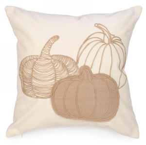 Jute Pumpkin Ivory Pillow