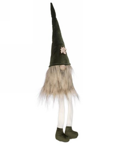 Autumn Gnome Green Hat Dangle Legs