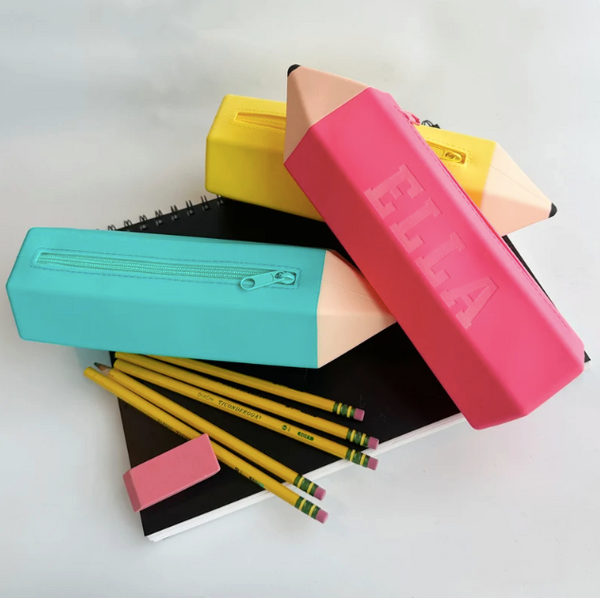 Personalized Silicone Pencil Case - 3 Colours