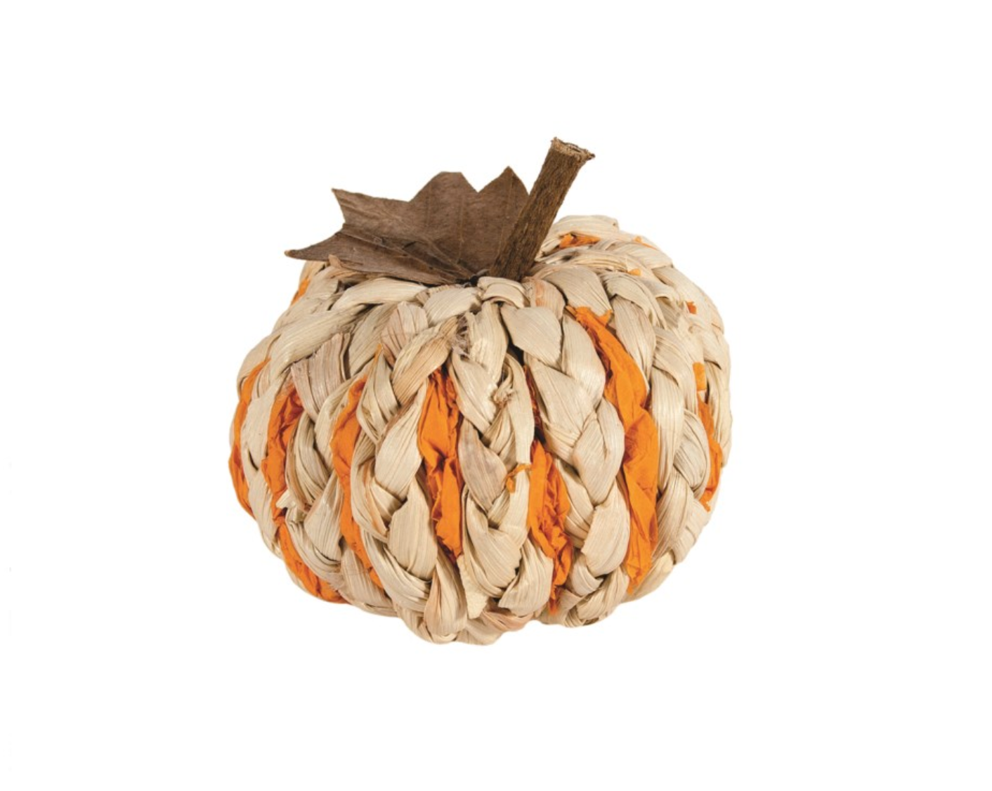 Pumpkin Woven Braid Orange/Natural
