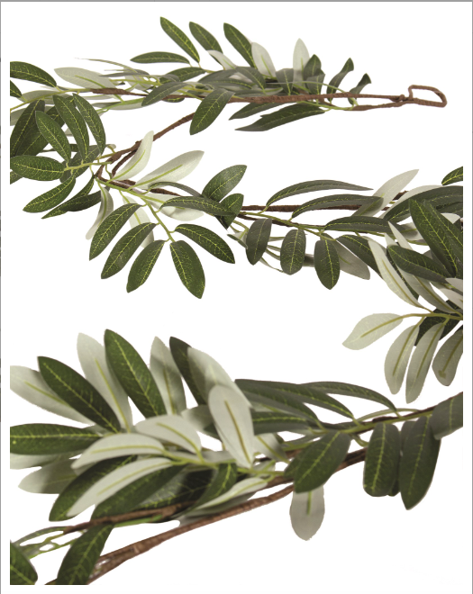 Olive Leaf Garland 5"