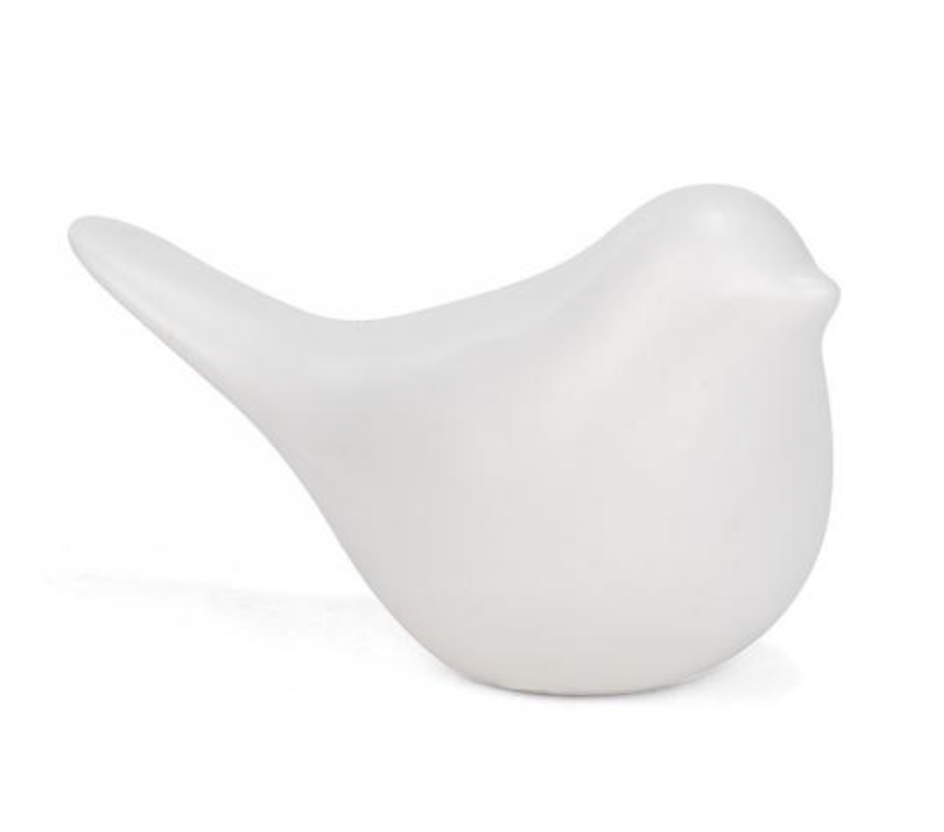 White Ceramic Bird
