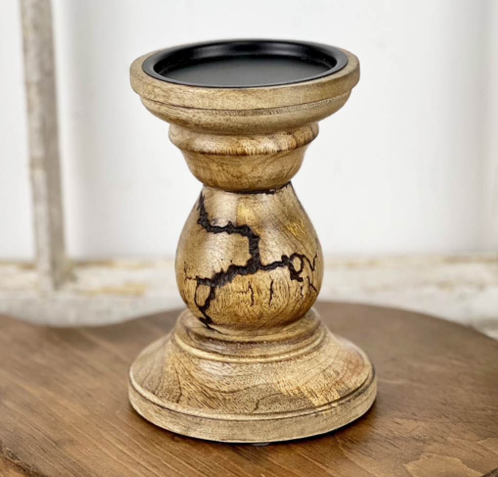 Crackle Candle Holder -Small