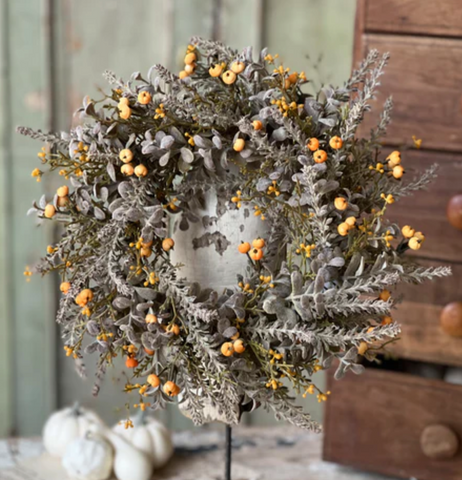 11'' Pumpkin Berry Candle Ring