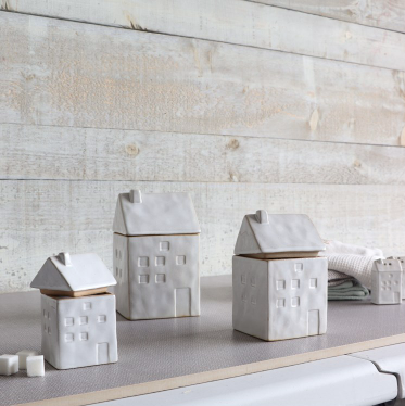 White House Canisters Set of 2