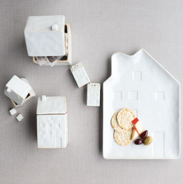 White House Canisters Set of 2