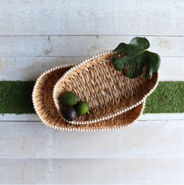 Palma Beaded Basket - Small