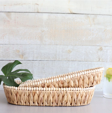 Palma Beaded Basket - Small