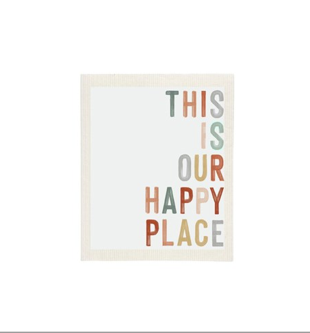 This Is Our Happy Place Swedish Dish Sponge Cloth