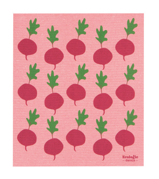 Radishes Swedish Dish Sponge Cloth