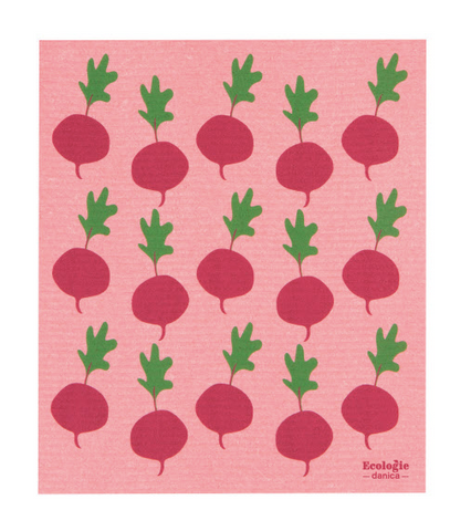 Radishes Swedish Dish Sponge Cloth